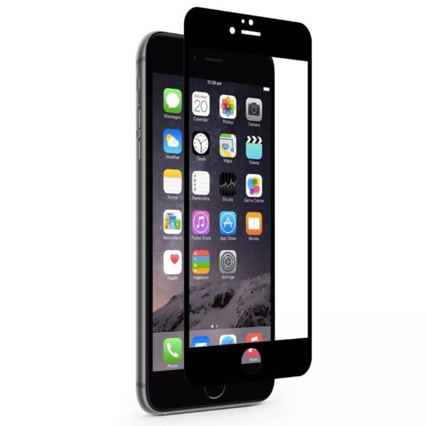 Mica Cristal Templado  Alta Negro iPhone 6/6s 11d