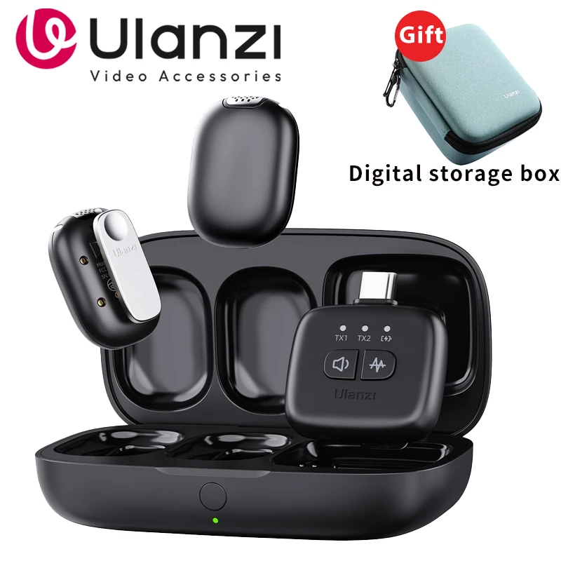 Micrófono Lavalier inalámbrico magnético tamaño Mini