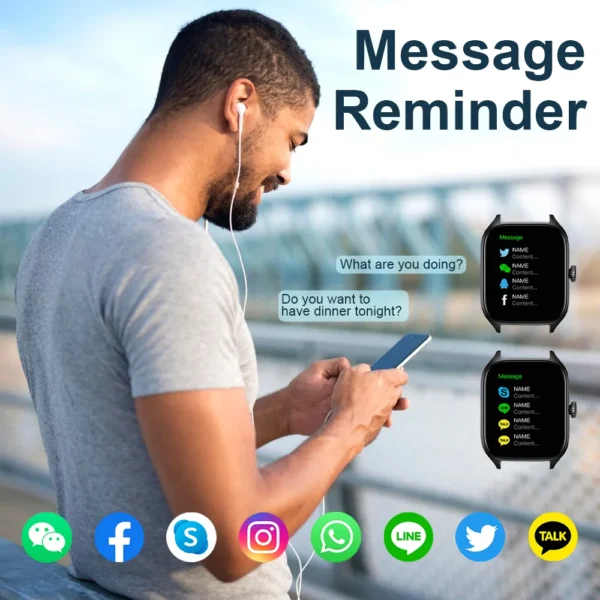 Reloj inteligente LAXASFIT H9 Bluetooth - Imagen 4