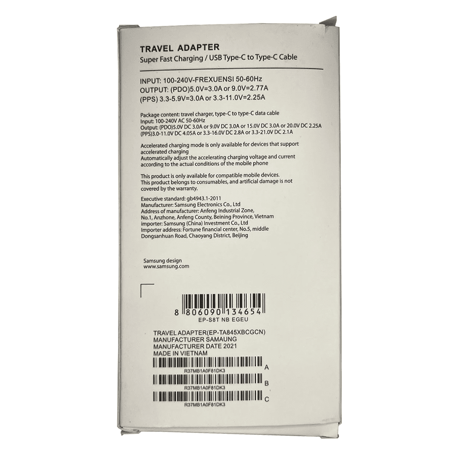 Cargador Samsung Super Rápido 65W con Cable USB-C - Imagen 3