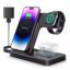 Cargador Inalámbrico 3 en 1 Mankiw Negro para iPhone, iWatch y AirPods