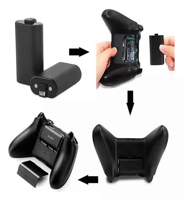 Cargador Externo Y 2 Baterias Recargable Xbox One Series X/s - Imagen 3