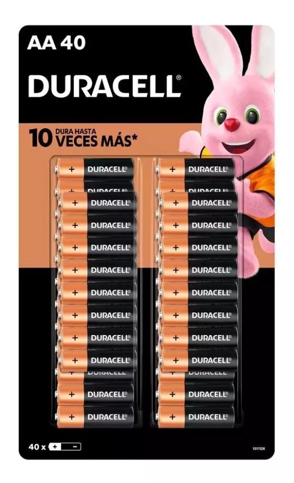 Paquete De Baterías Alcalinas Duracell Doble Aa De 40 Unidades