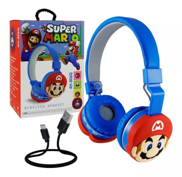 Diadema Audífonos Bluetooth Super Mario Manos Libres Color A
