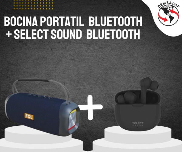 Bocina Portátil  Bluetooth  + Select Sound  Bluetooth