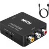 Convertidor RCA a HDMI 1080p – Señal Nítida y Potente