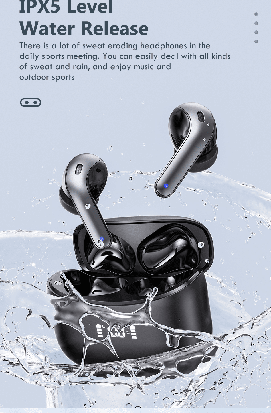 LED TWS Earbuds Bluetooth 5.0 – Sonido 9D y Resistencia al Agua - Imagen 5