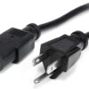 Cable Trifásico de Alimentación para PC, CPU y Monitor 1.2 m – Bolsa con 25 Piezas