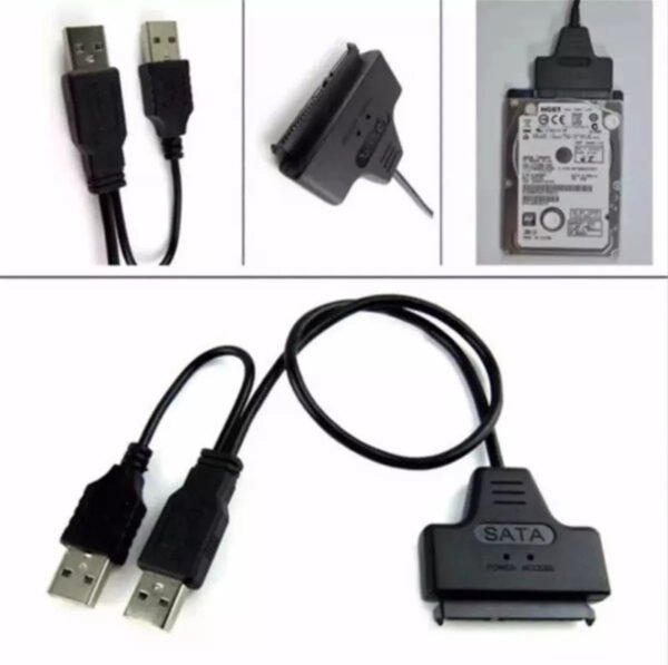 Cable Adaptador Sata A Usb 3.0 Para Disco Duro 2.5 Hdd - Imagen 2