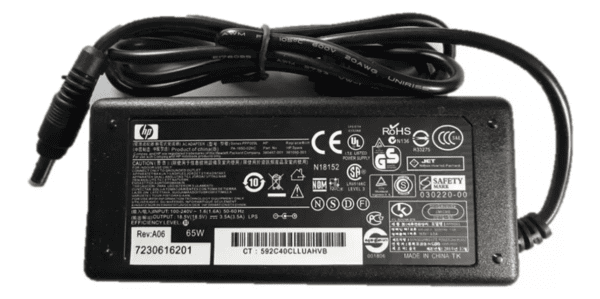 Cargador HP 530 Punta Amarilla 18v 3.5a - Imagen 2