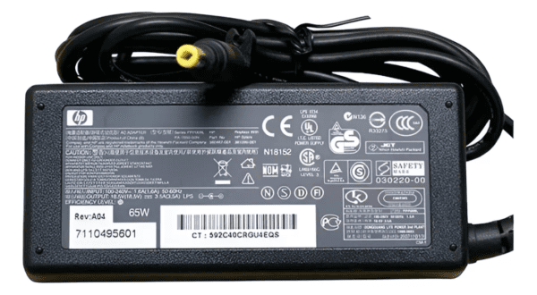 Cargador HP 530 Punta Amarilla 18v 3.5a