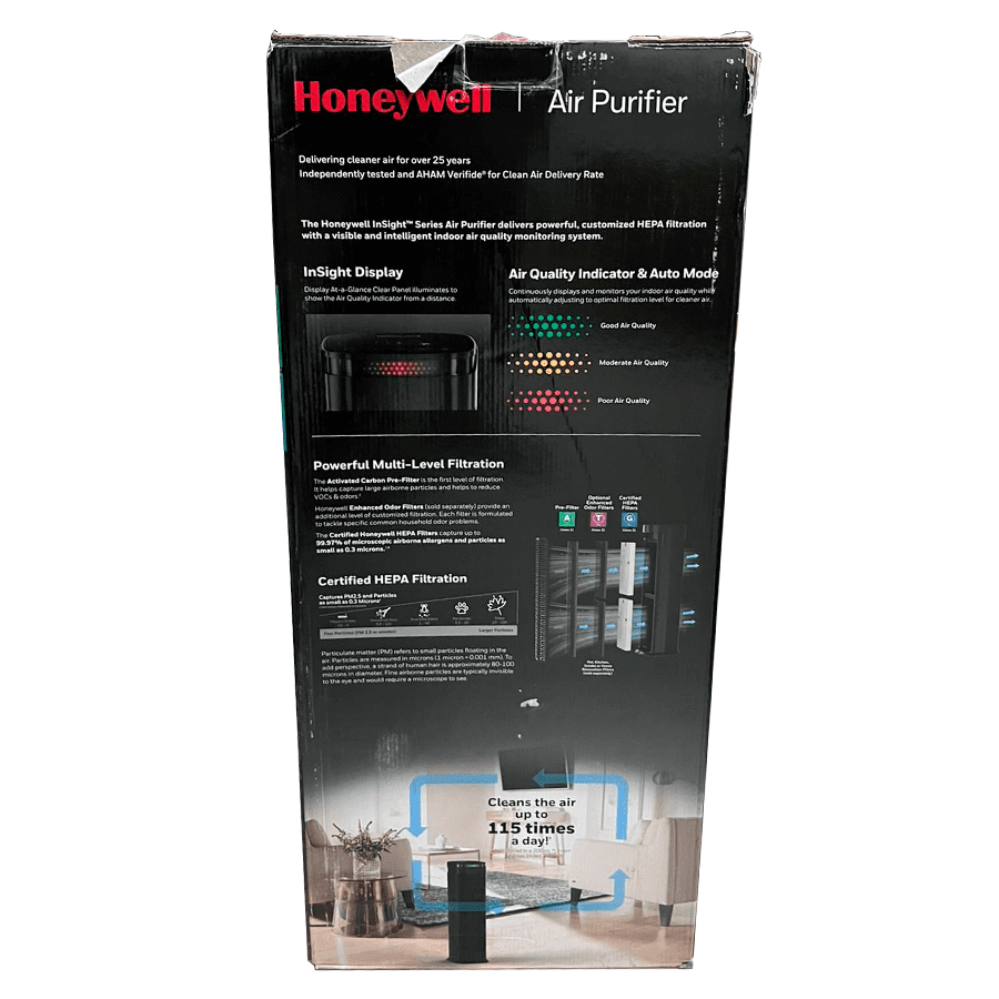 Honeywell InSight HEPA Tower HPA180B – Purificador de Aire HEPA - Imagen 2
