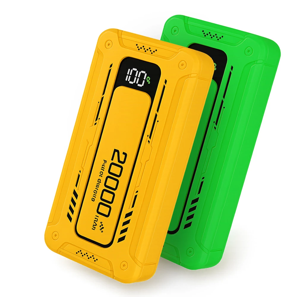 Powerbank 20000 mAh Universal carga rápida 120W amarillo o verde