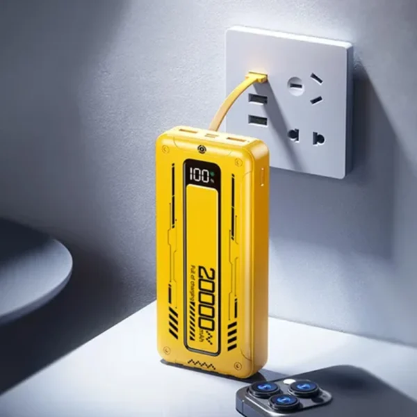 Powerbank 20000 mAh Universal carga rápida 120W amarillo o verde