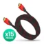 Combo HDMI 10m Reforzado Demtech (15 Piezas) – Cable HDMI 4K de Alta Velocidad