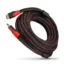 Cable HDMI 15m reforzado Demtech negro con rojo