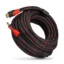 Cable HDMI 20m reforzado Demtech negro con rojo