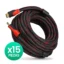 Combo HDMI 20m Cable Reforzado Demtech 15 Piezas – Alta Velocidad y Durabilidad