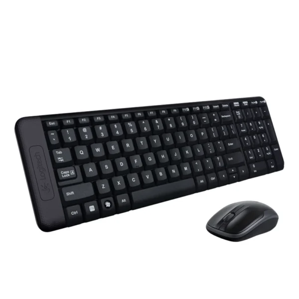 Teclado y mouse inalámbrico Logitech MK220 Bluetooth color negro