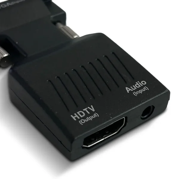 adaptador VGA a HDMI con audio 3.5mm