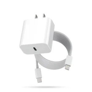 Cargador Apple 20W para iPhone 15 con Cable USB-C a USB-C de 1 Metro