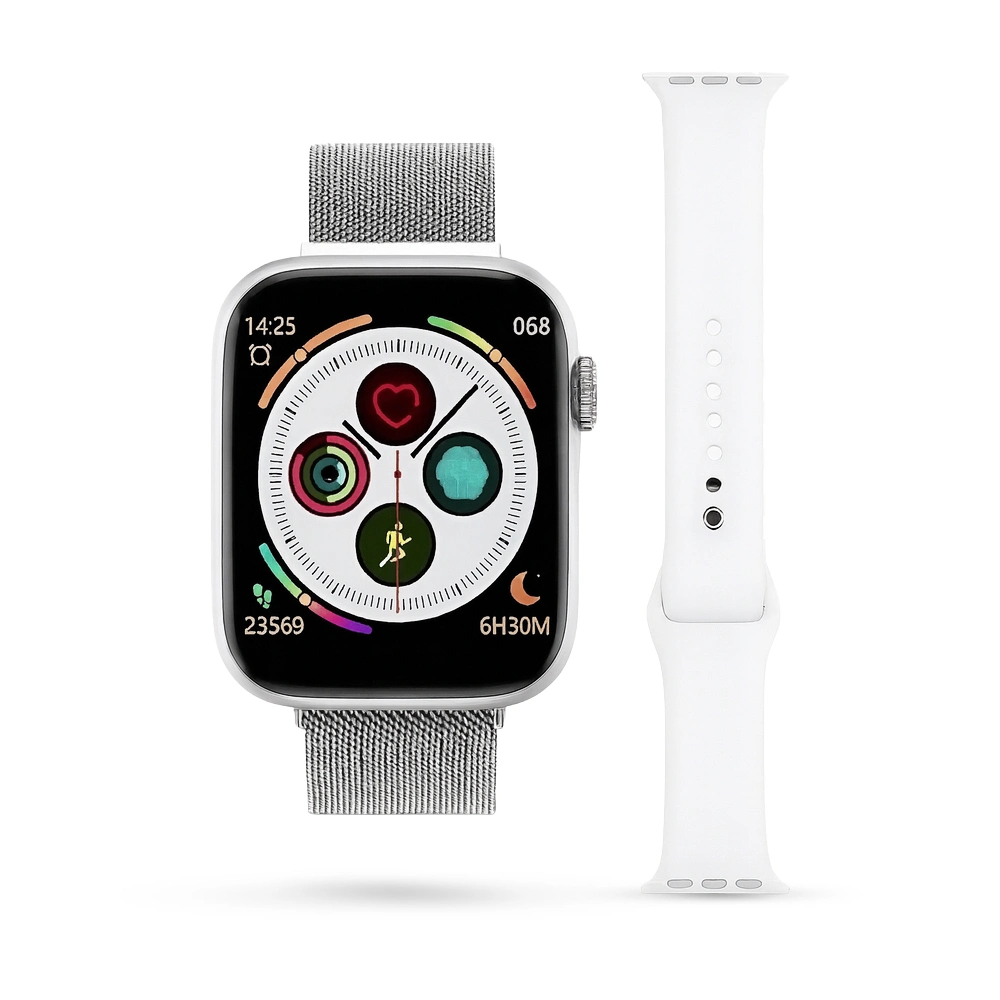 Smart Watch AT8 Max Series 8 Blanco impermeable con carga magnética