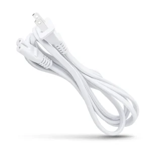 cable de alimentación Mac Mini y Apple TV blanco