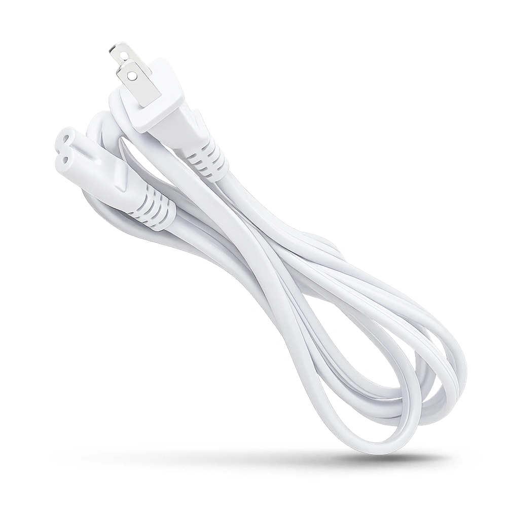cable de alimentación Mac Mini y Apple TV blanco
