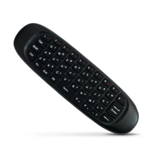 Teclado Wireless QWERTY con Giroscopio negro 5 pulgadas