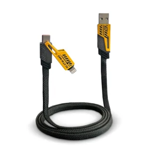 Cable 4 en 1 gris y amarillo Demsaimp