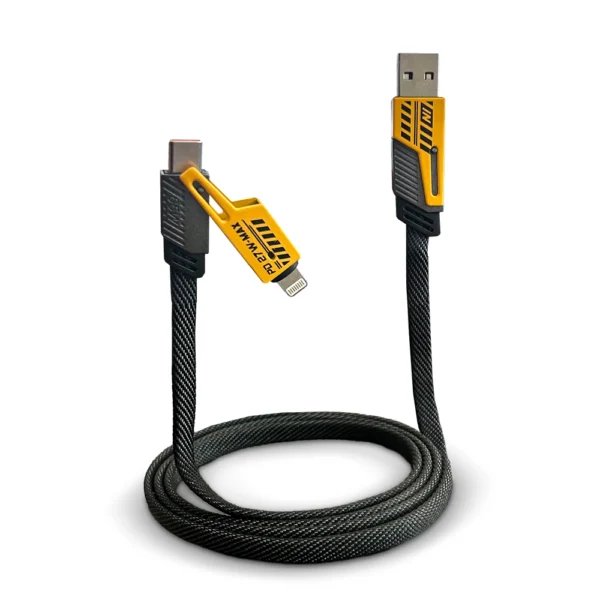 Cable 4 en 1 gris y amarillo Demsaimp