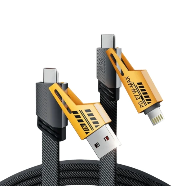 Cable 4 en 1 gris y amarillo Demsaimp