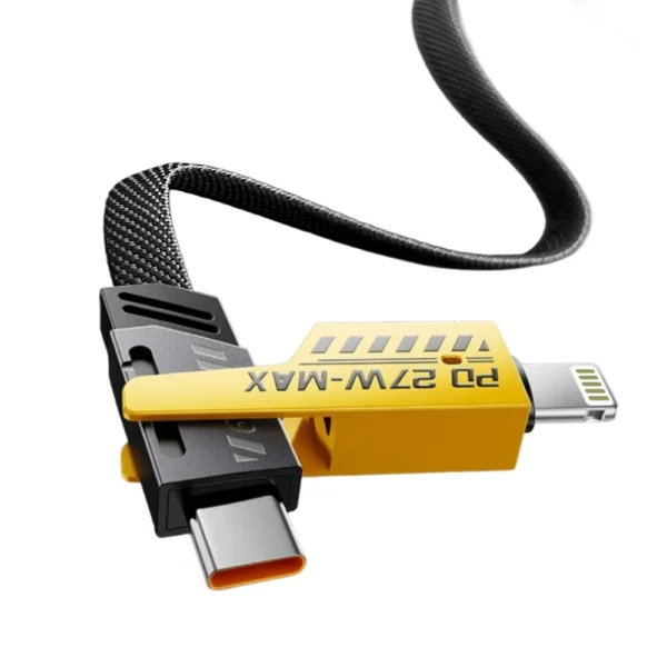 Cable 4 en 1 gris y amarillo Demsaimp