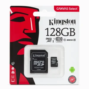 Tarjeta microSD Kingston 128GB Clase 10 con adaptador