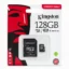 Tarjeta microSD Kingston 128GB Clase 10 UHS-I + Adaptador SD