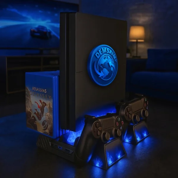 Base enfriadora para PS4 con ventiladores y cargador Vimi