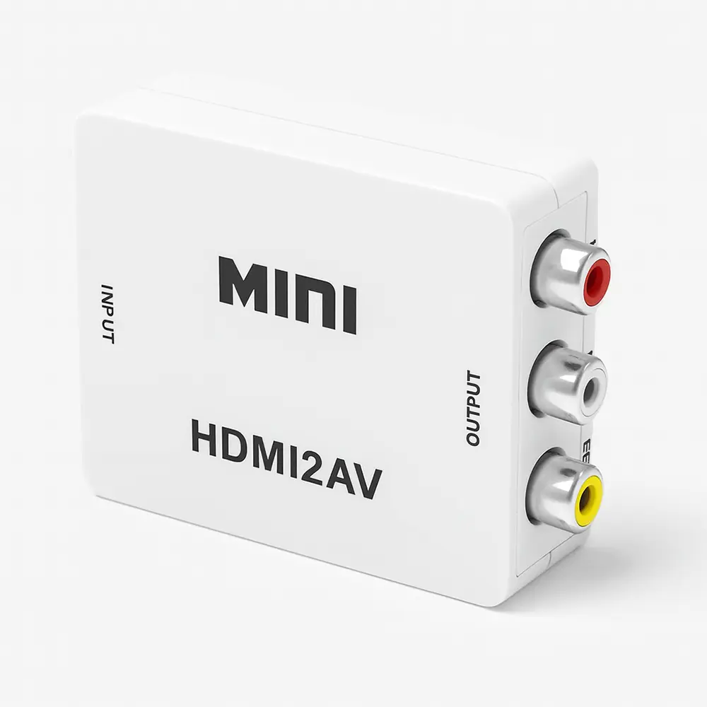 Convertidor HDMI a RCA blanco