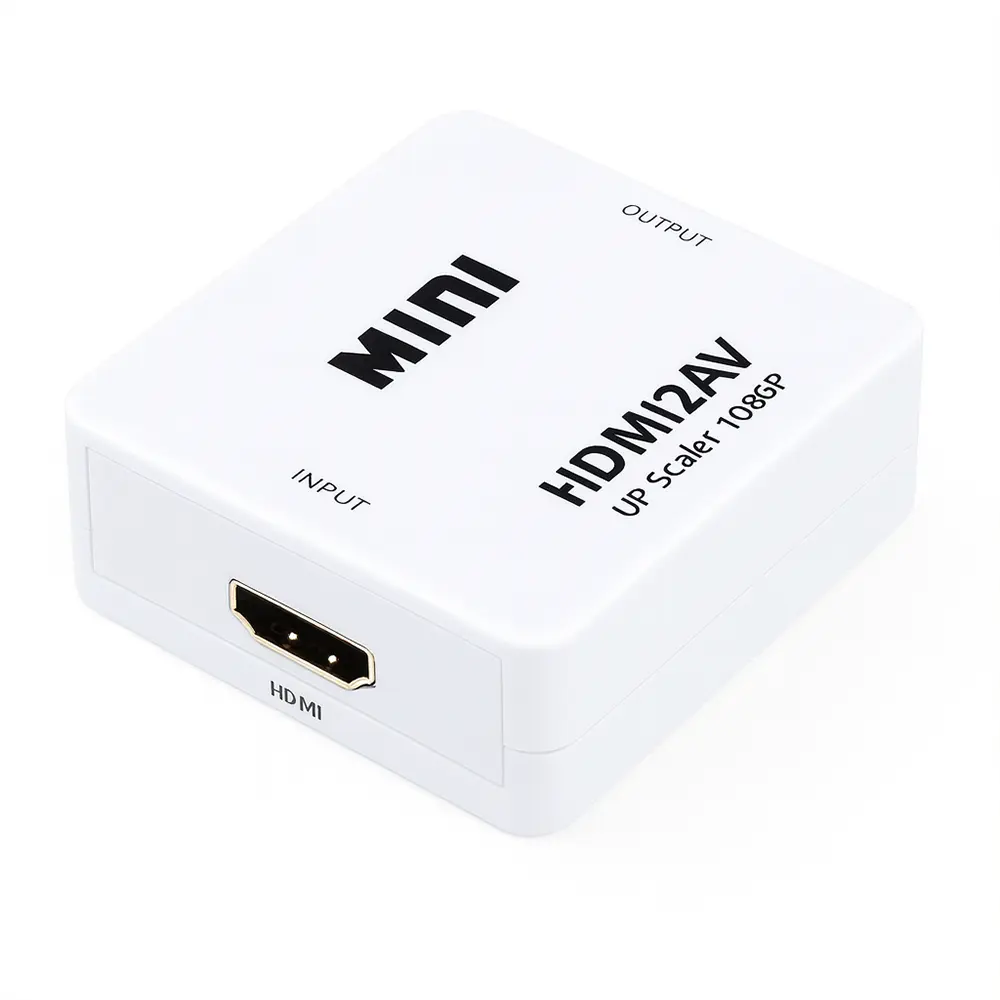 Convertidor HDMI a RCA blanco