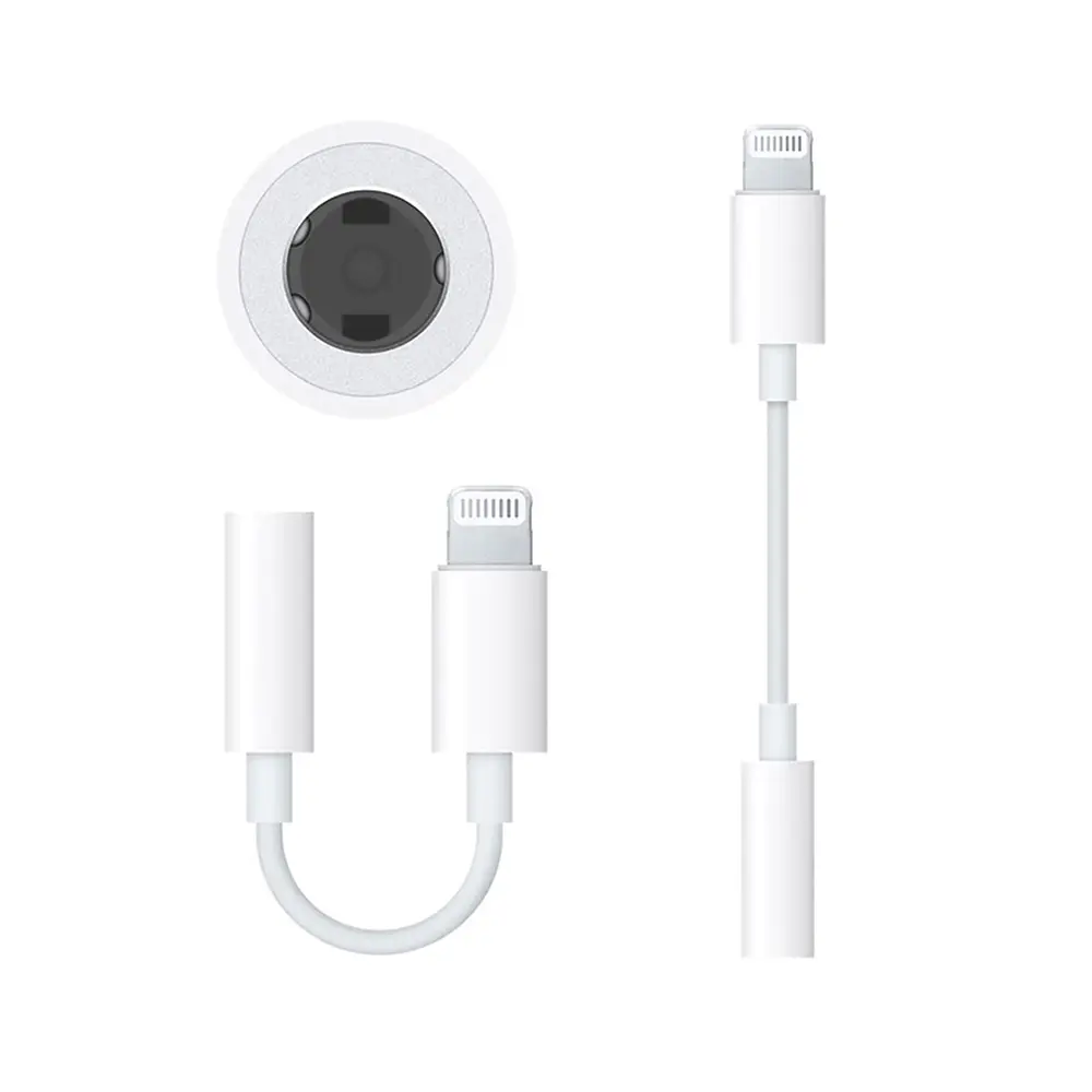 Adaptador lightning a jack Apple blanco