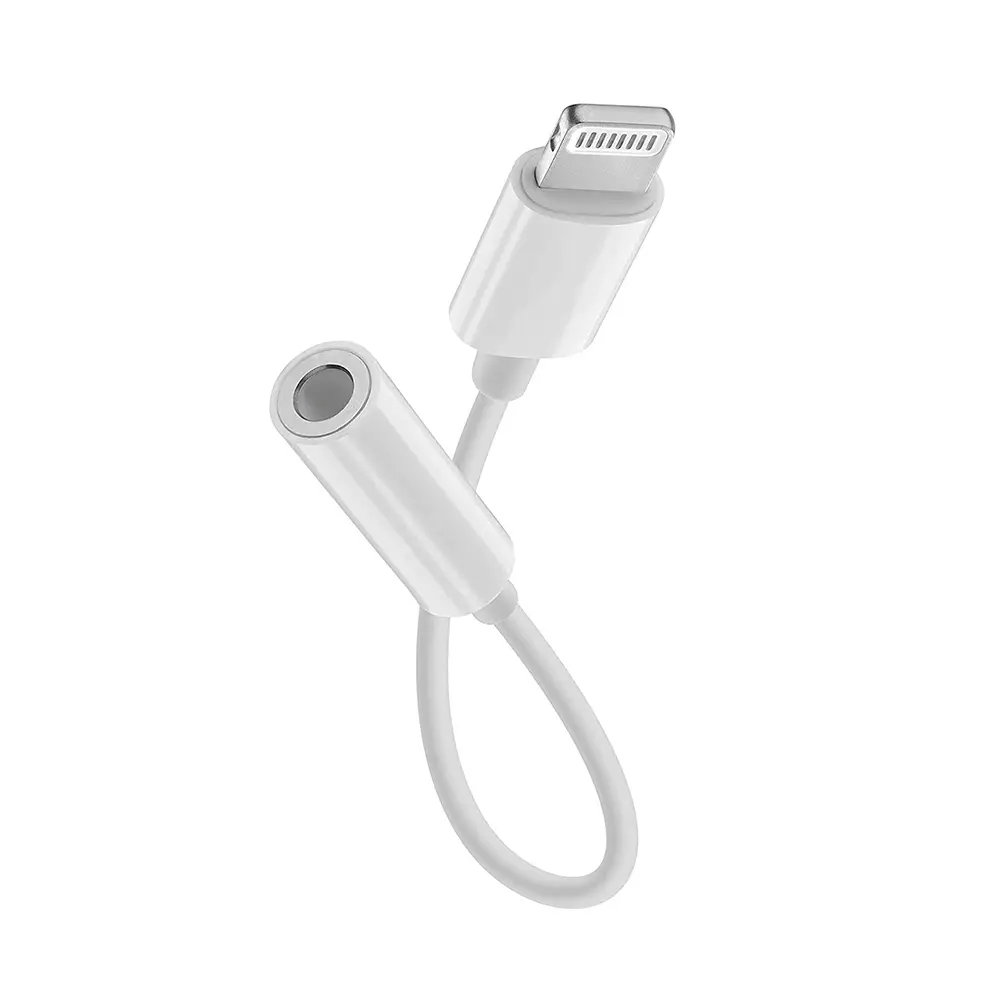 Adaptador lightning a jack Apple blanco