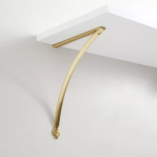 Soporte de estante Keeton de latón macizo 36x20 cm