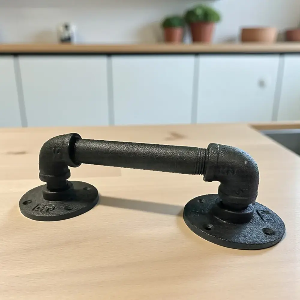 Tirador/Jaladera Gibson negro 26 cm para gabinete