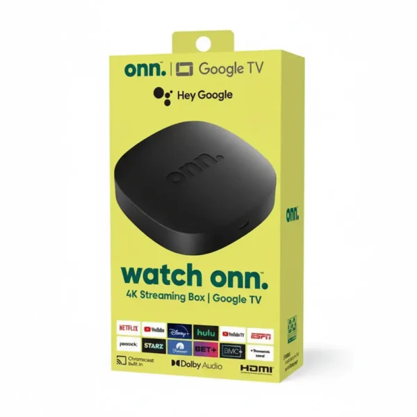 Onn TV Watch 4K Google TV con sistema de Streaming ilimitados