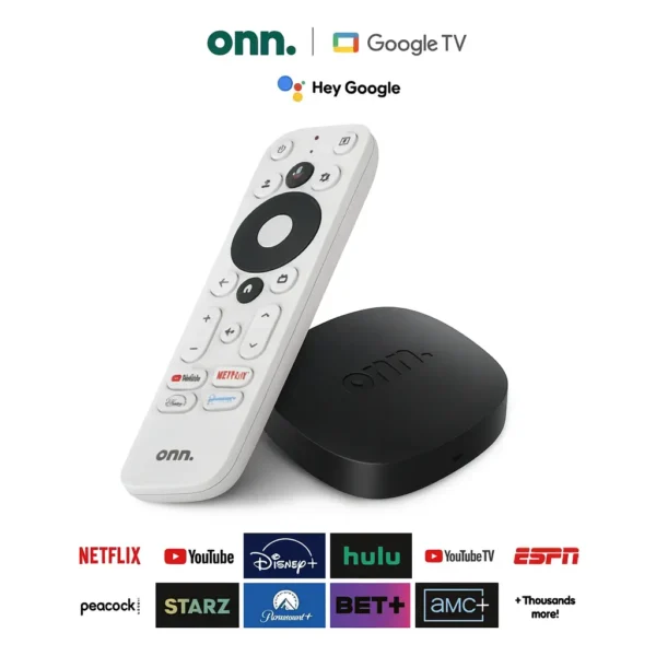 Onn Watch 4K Google TV con sistema de Streaming ilimitados