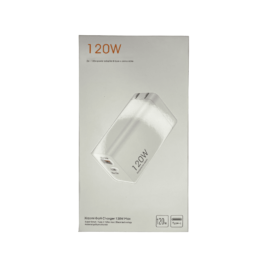 Cargador Xiaomi GaN 120W – Carga Ultrarrrápida de Última Generación