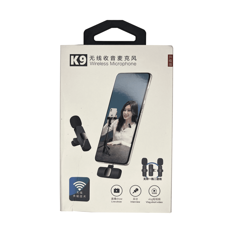 Micrófono inalámbrico K9 – Versión mejorada para creación de contenido - Imagen 3