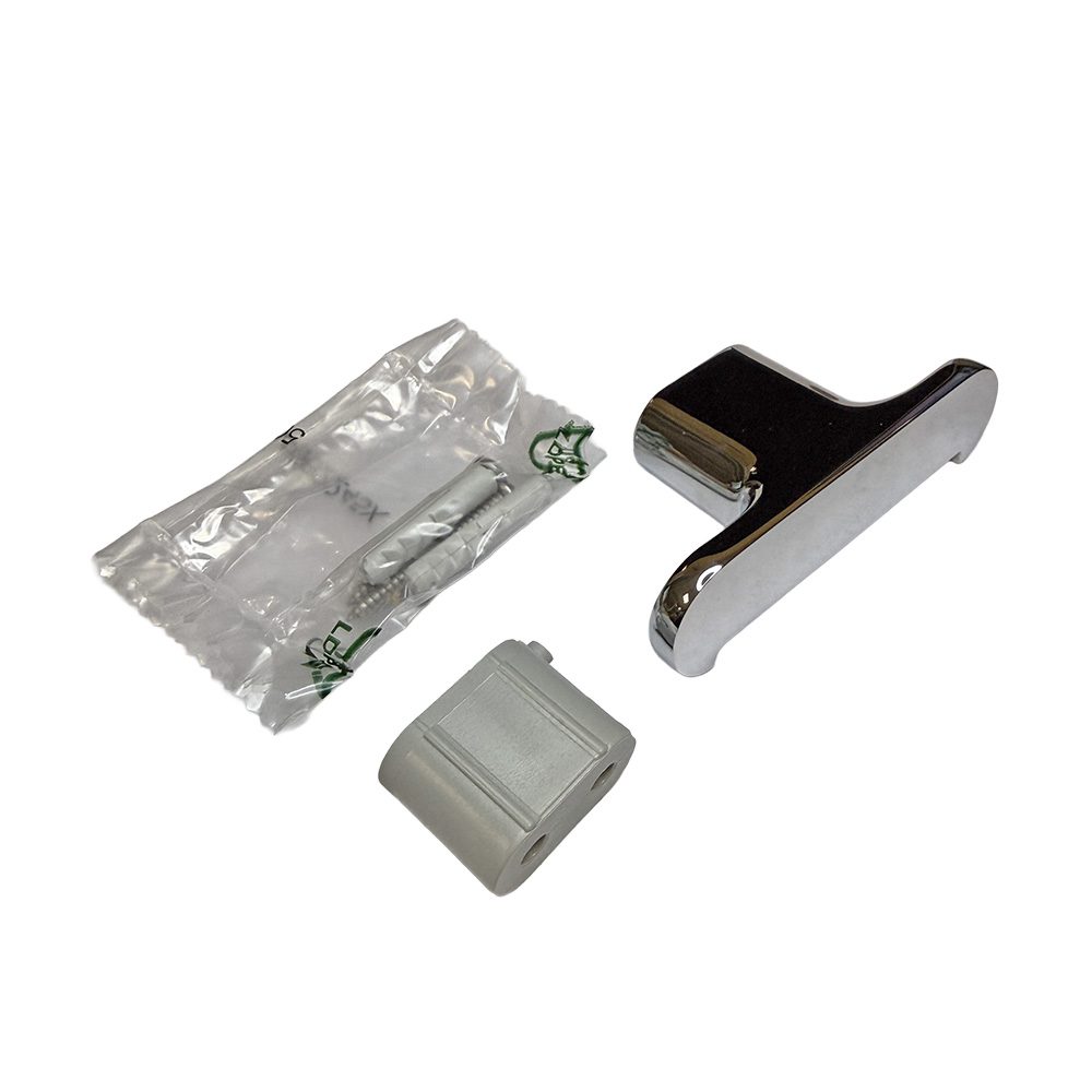 Soporte / Gancho Metálico para Accesorios de Baño – Acabado Cromo Pulido - Imagen 2