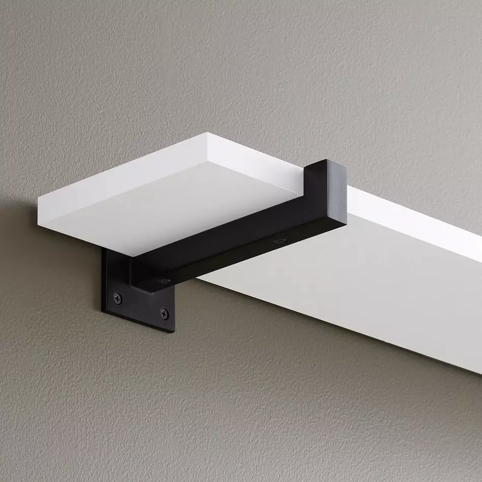 Soporte Metálico para Repisa Bodwell – Acabado Negro Mate - Imagen 2