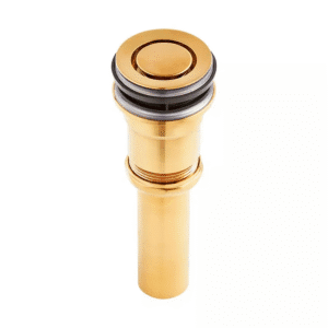 Tapón de Presión para Lavabo (Push Pop-Up) – Acabado Dorado Pulido