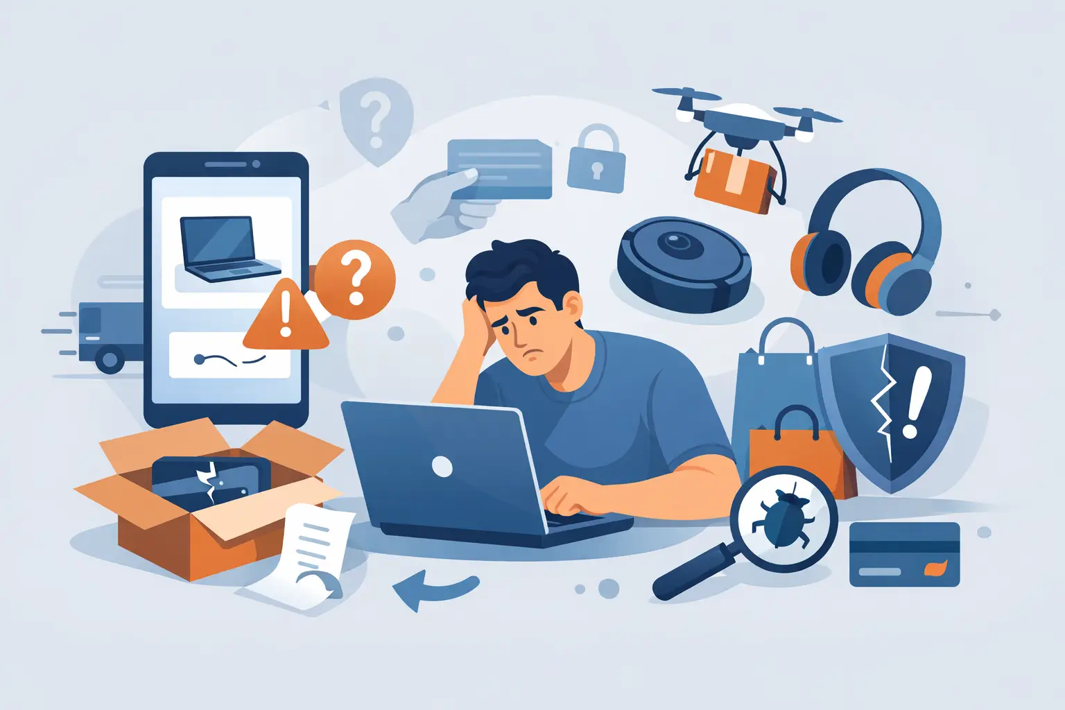 Errores al comprar tecnología online